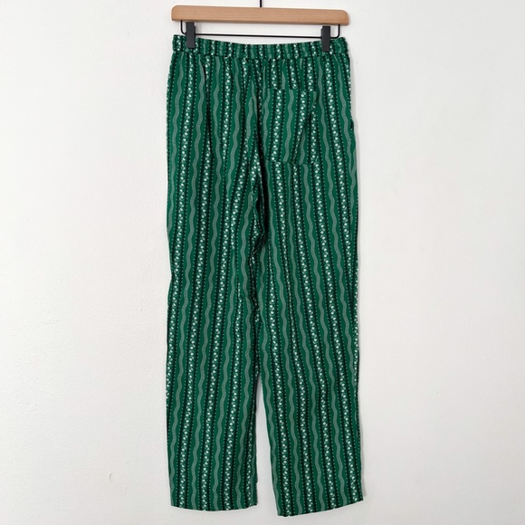 American Vintage therese green pattern straight leg pants size medium pre-owned - Picture 8 of 8